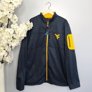 NWT West Virginia University Zip Up